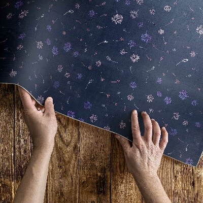 Vinyl teppich läufer Feines Feld Boho-Blumen