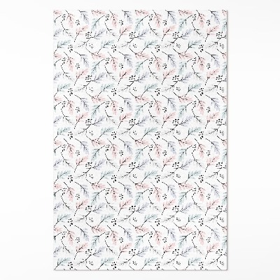 Teppich pvc Pastellfarbene subtile Pflanzen im Boho-Stil
