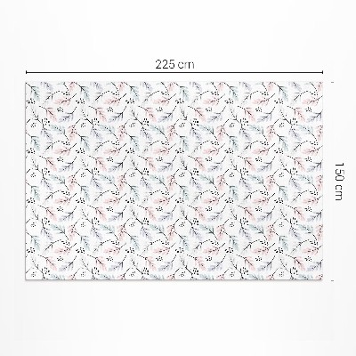 Teppich pvc Pastellfarbene subtile Pflanzen im Boho-Stil