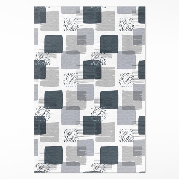 Vinyl teppich Gemalte Retro-Quadrate