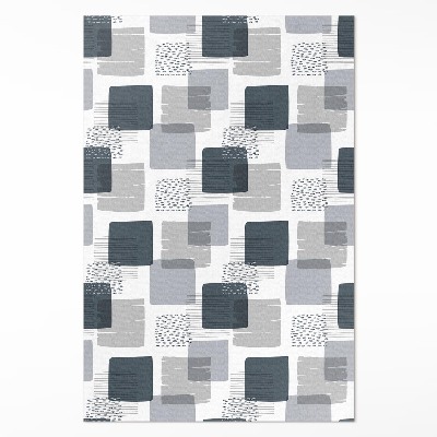 Vinyl teppich Gemalte Retro-Quadrate