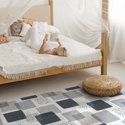 Vinyl teppich Gemalte Retro-Quadrate