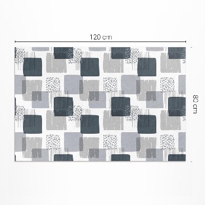 Vinyl teppich Gemalte Retro-Quadrate