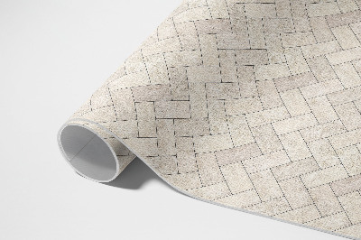 Teppich pvc Fischgrät-Pflasterstein