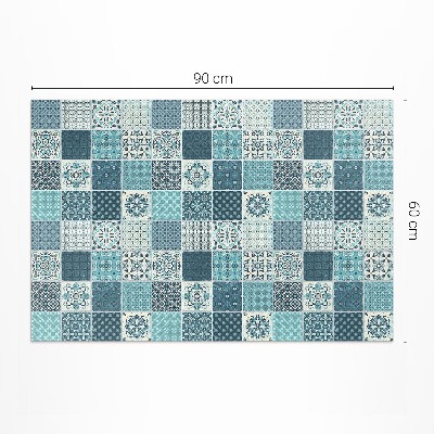 Teppich auf pvc Gemusterte dekorative Mosaikfliesen