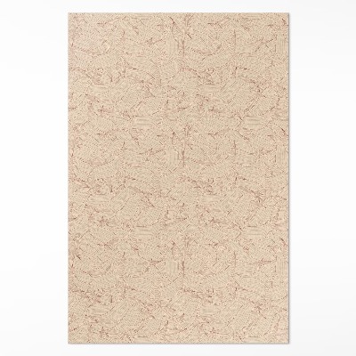 Vinyl teppich läufer Lineare Herbstblätter im Boho-Stil