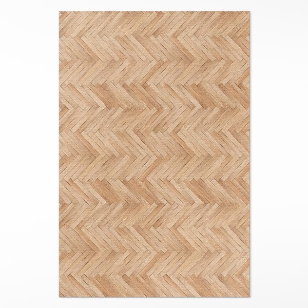 Vinyl teppich Schönes Fischgrätenparkett aus Holz