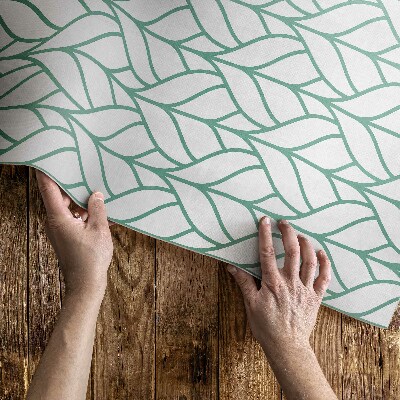 Vinyl teppich Lineare Blätter im minimalistischen Muster