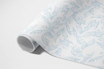 Pvc teppich Skizze von eleganten Blättern im Vintage-Stil
