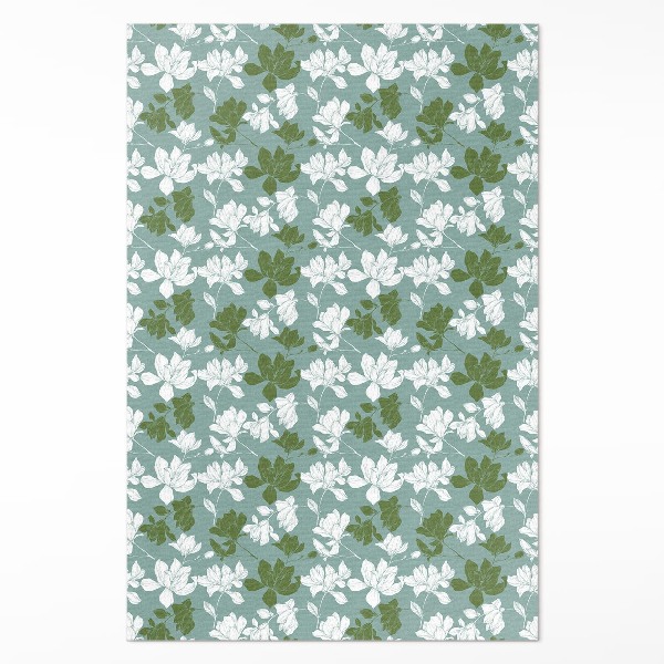 Teppich auf pvc Subtiles florales Muster