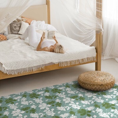Teppich auf pvc Subtiles florales Muster