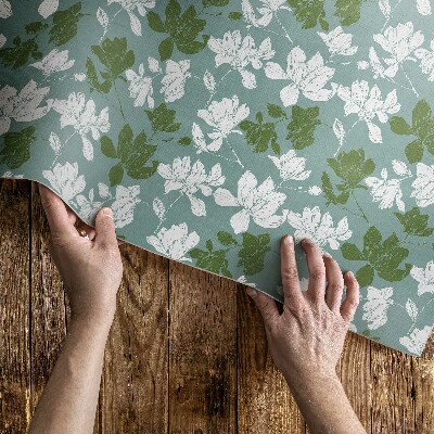 Teppich auf pvc Subtiles florales Muster