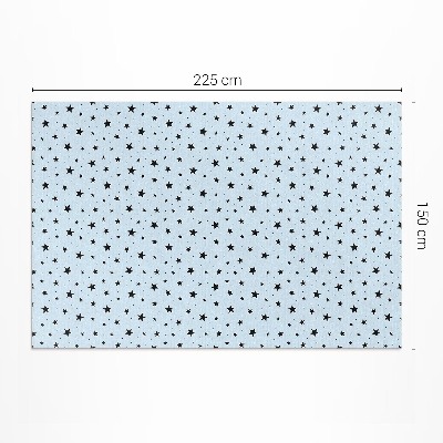 Pvc teppich Schwarze feine Sterne Kosmos