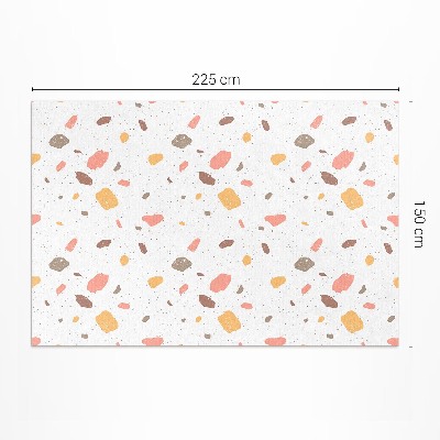 Teppich auf pvc Pastell steinzeug steinfliese
