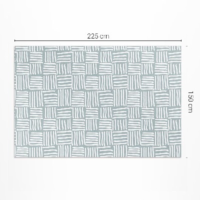 Pvc teppich Boho kariertes minimalistisches Muster