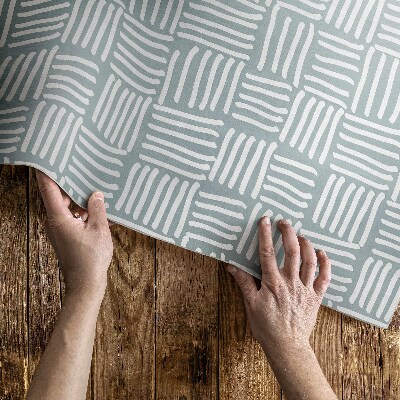 Pvc teppich Boho kariertes minimalistisches Muster