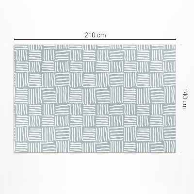 Pvc teppich Boho kariertes minimalistisches Muster
