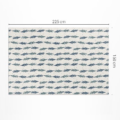 Teppich pvc Feines Blatt dekoratives Boho-Muster