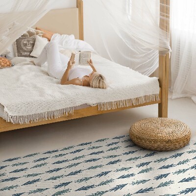 Teppich pvc Feines Blatt dekoratives Boho-Muster