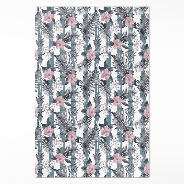Pvc teppich Hawaiianische Blätter und Blumen tropisches Muster