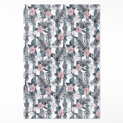 Pvc teppich Hawaiianische Blätter und Blumen tropisches Muster
