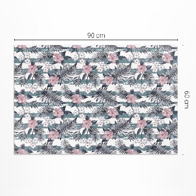 Pvc teppich Hawaiianische Blätter und Blumen tropisches Muster
