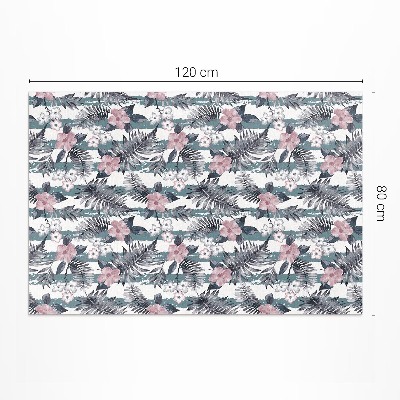 Pvc teppich Hawaiianische Blätter und Blumen tropisches Muster