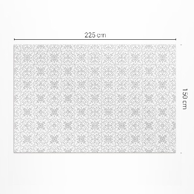 Teppich auf pvc Feine Ornamente im eleganten Stil