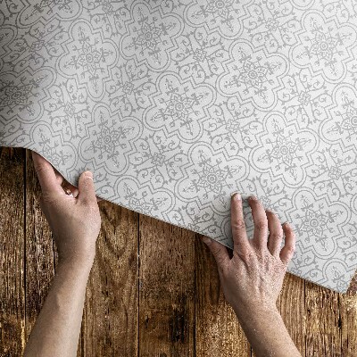 Teppich auf pvc Feine Ornamente im eleganten Stil