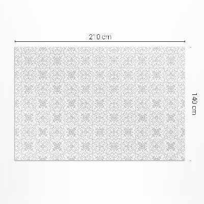 Teppich auf pvc Feine Ornamente im eleganten Stil