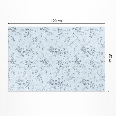 Teppich pvc Gemalte zarte Blumen auf einer Wiese