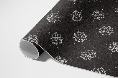 Vinyl teppich läufer Lineare Blumen regelmäßiges Muster