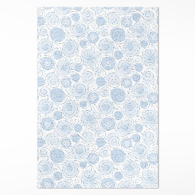Vinyl teppich Aquarell abstrakte Kreise und Wellen