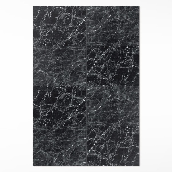 Vinyl teppich Dunkle Marmor Steinfliesen
