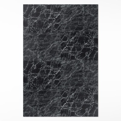 Vinyl teppich Dunkle Marmor Steinfliesen
