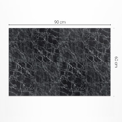 Vinyl teppich Dunkle Marmor Steinfliesen