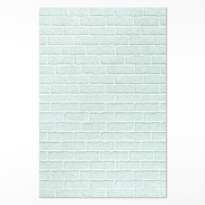 Teppich pvc Backsteinmauer in Meeresfarben
