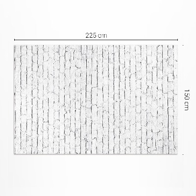 Teppich pvc Industriemauer aus hellem Ziegelstein