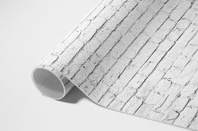 Teppich pvc Industriemauer aus hellem Ziegelstein