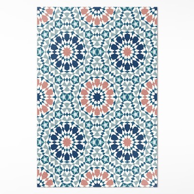 Teppich pvc Kaleidoskop pastellfarbenes geometrisches Muster