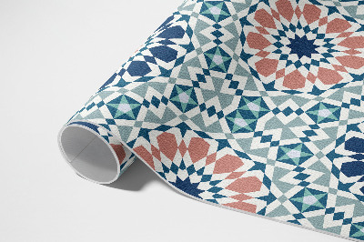 Teppich pvc Kaleidoskop pastellfarbenes geometrisches Muster