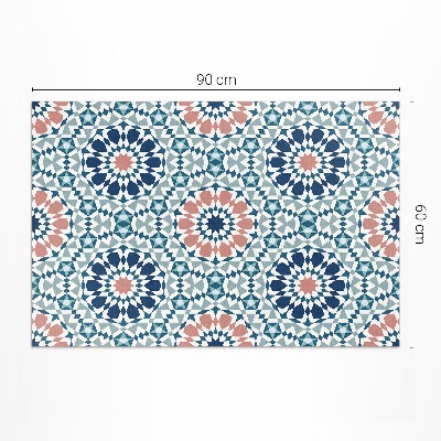 Teppich pvc Kaleidoskop pastellfarbenes geometrisches Muster