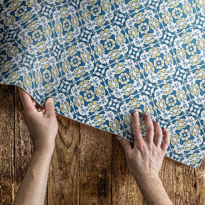 Teppich pvc Portugiesisches Mosaik ornamentale Fliesen