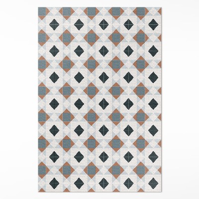 Teppich auf pvc Geometrisches Mosaik schöne Fliesen