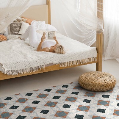 Teppich auf pvc Geometrisches Mosaik schöne Fliesen