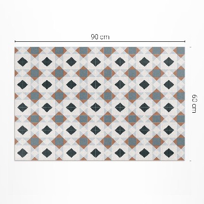Teppich auf pvc Geometrisches Mosaik schöne Fliesen