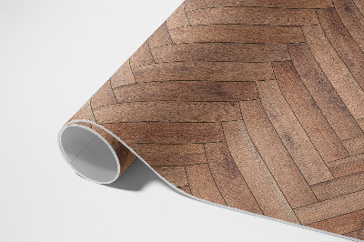 Teppich pvc Stilvolles Fischgrät-Holzparkett