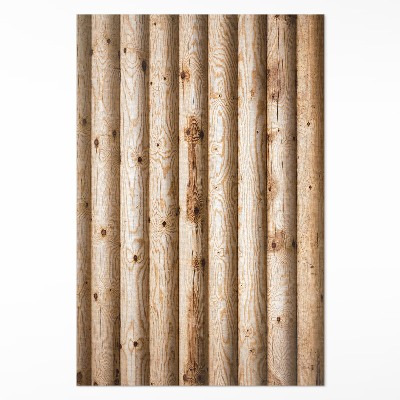 Teppich auf pvc Knorrige Holzbalken