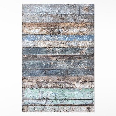 Pvc teppich Abgerissene Vintage-Holzbretter