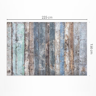Pvc teppich Abgerissene Vintage-Holzbretter
